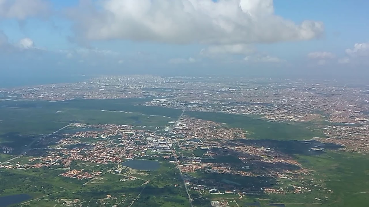 pouso em fortaleza ceara brasil landing at fortaleza airport ceara brasil