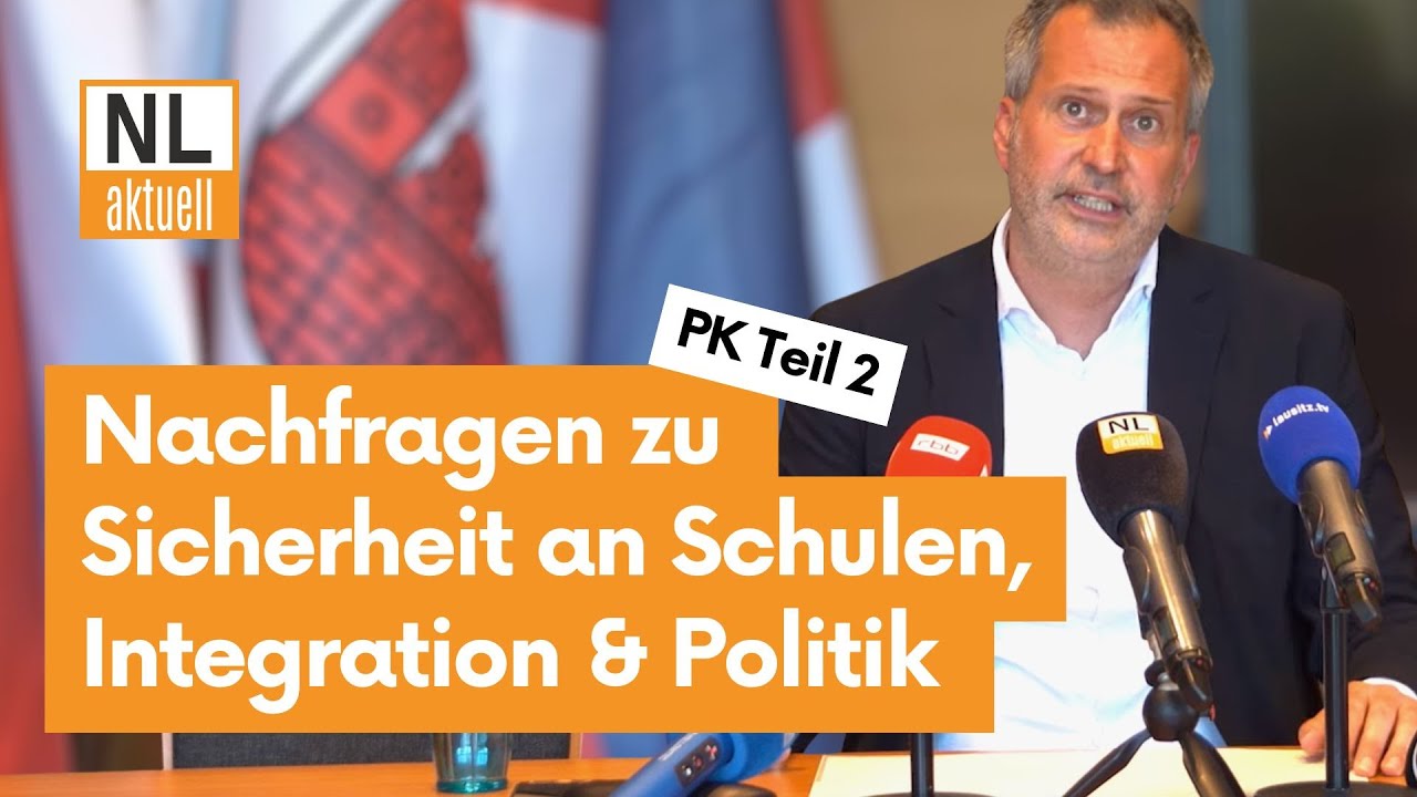 Cottbus | Nachfragen zu Gewalt an Schulen, Maßnahmen & Integration- Pressekonferenz Teil 2