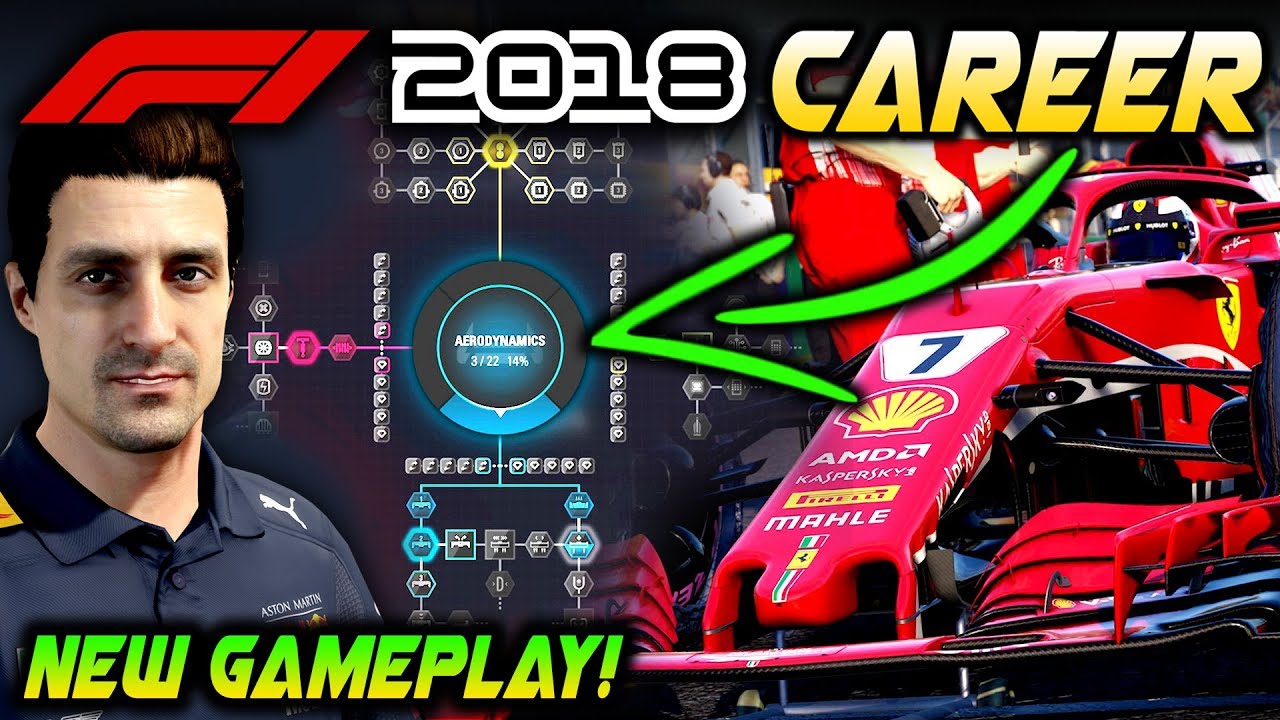F1 2018 Gameplay: NEW CAREER MODE R&D UPGRADE & REGULATION CHANGE GAMEPLAY! (F1 2018 Game)