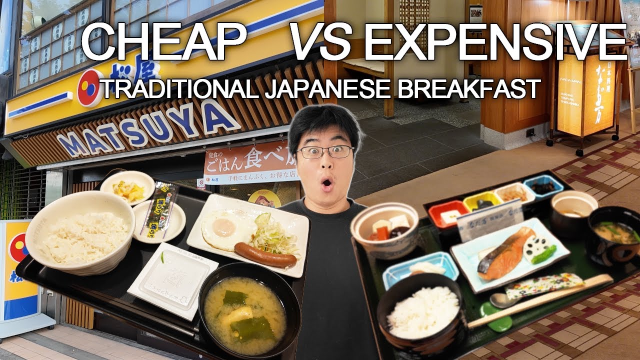 Cheap vs Expensive Traditional Japanese Breakfast in Japan!
