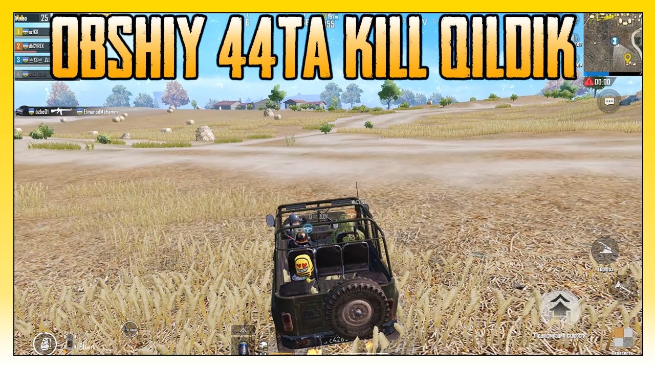 OBSHIY 41TA KILL QILDIK | O'ZBEKCHA LOBBI | PUBG MOBILE