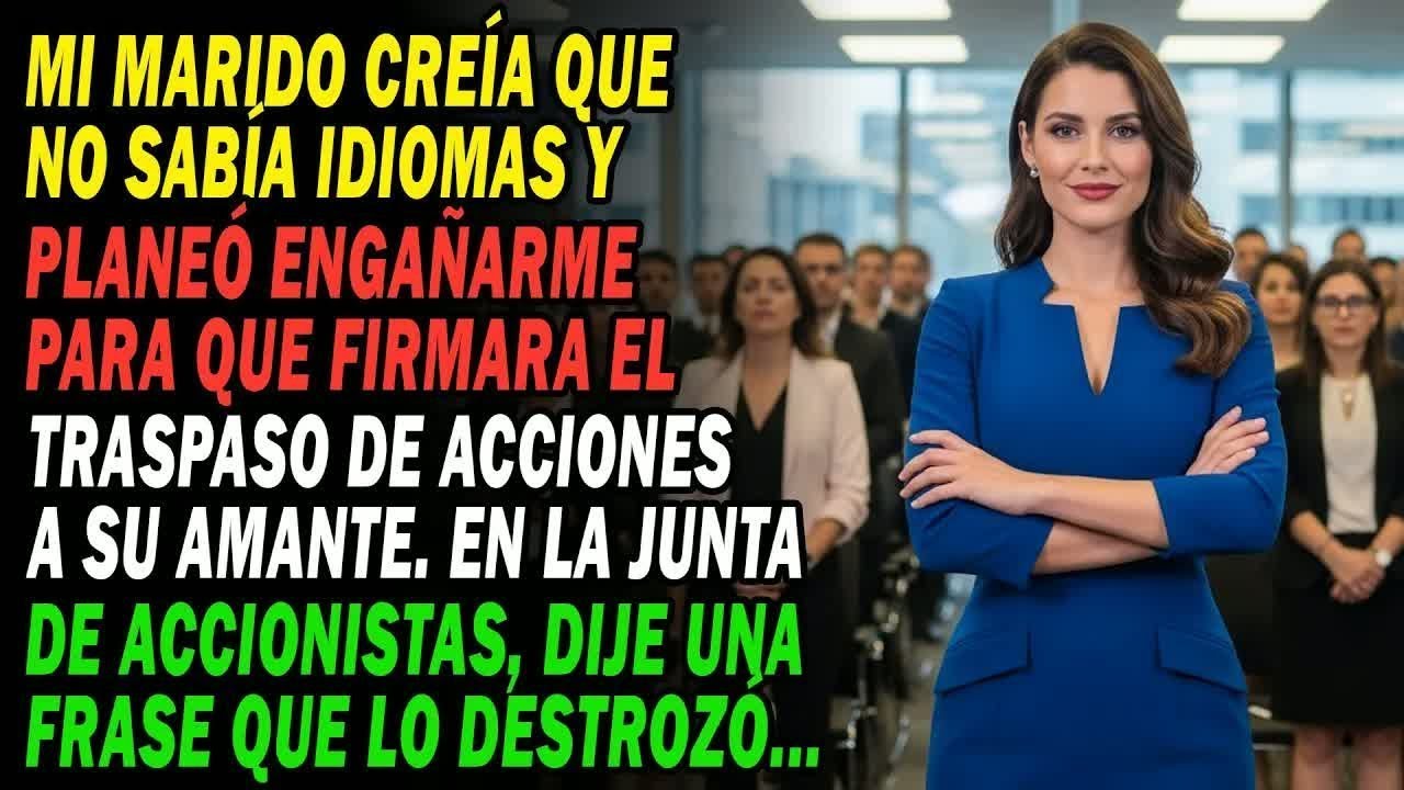 Mi Marido, Pensando Que No Sabía Idiomas😏, Planeó Ceder Mis Acciones A Su Amante😤  Pero Yo   ⁉