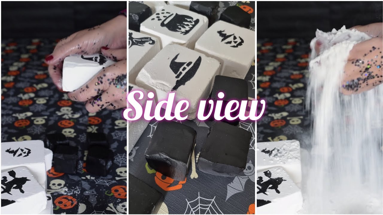 Soft PJ blocks & crispy black layered cubes 🖤 SV Halloween crush 🎃