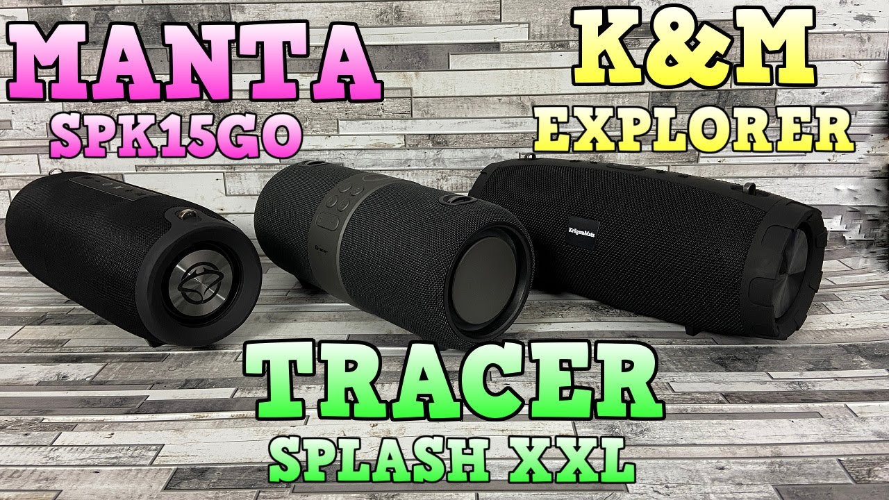 Manta SPK15GO vs Kruger&Matz Explorer vs Tracer Splash XXL - por&oacute;wnanie i blind-test!