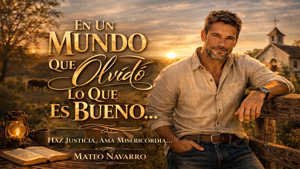 🎵 En Un Mundo Que Olvidó Lo Que Es Bueno… | Un Himno Folk Cristiano | Mateo Navarro