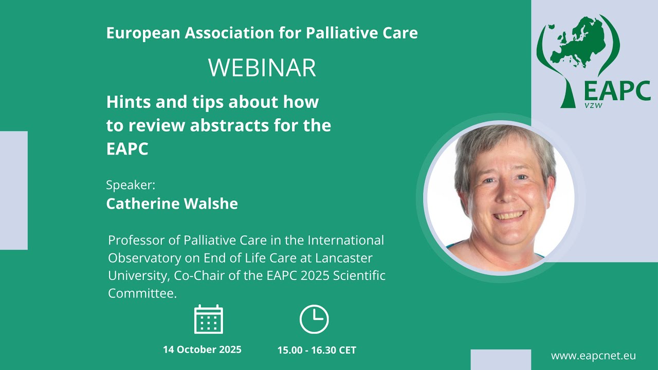 EAPC Webinar on Abstract Review
