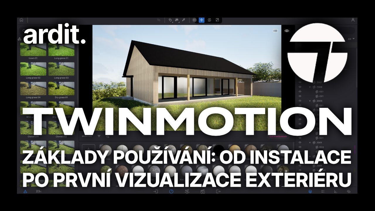 Twinmotion: základy používání, první vizualizace exteriéru