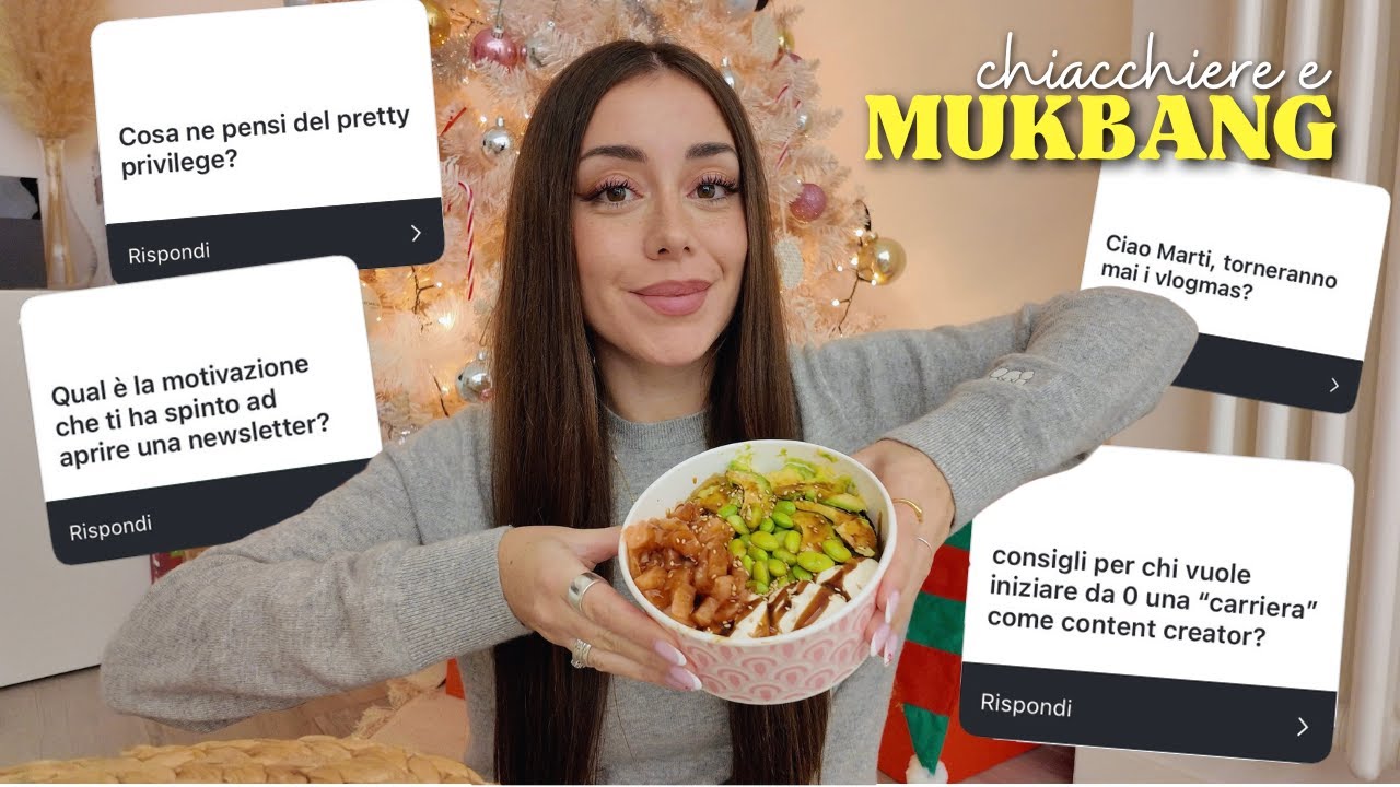 ceniamo insieme? 🎄 | pok&egrave; mukbang