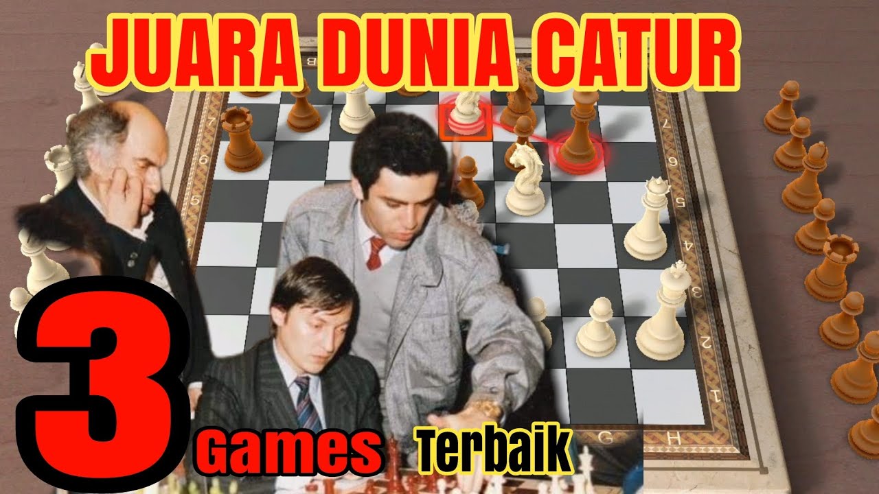 3 Partai catur akurasi terbaik! KASPAROV ANATOLY KARPOV DAN MIKHAIL TAL!