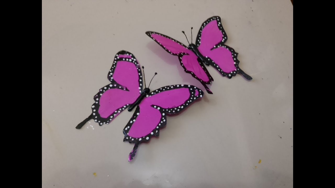 Mariposas de botellas de gaseosa- soda bottle butterflies