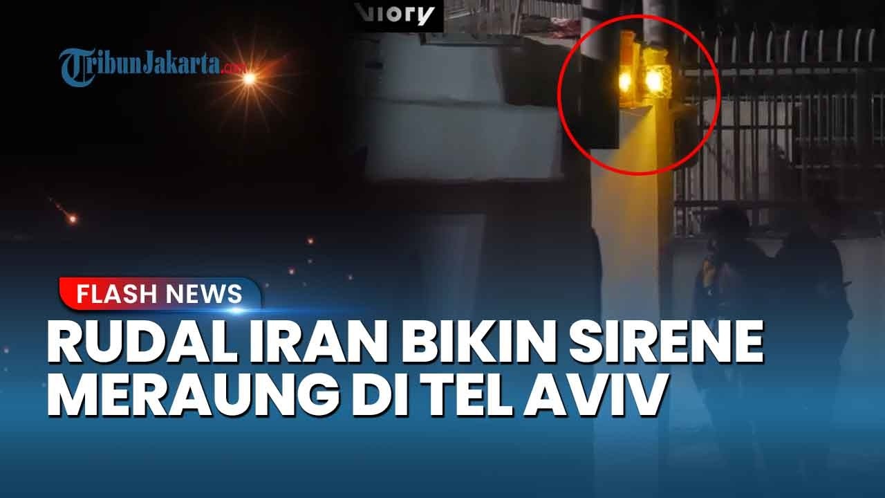 Langit Tel Aviv Diwarnai Rudal Iran yang Melanjutkan Serangan di Tengah Eskalasi Timur Tengah