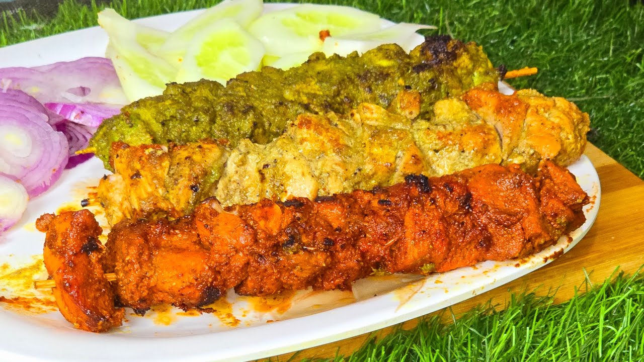 Hatiyali tikka,malai tikka, tandoori tikka aasani se ghar par banaye.