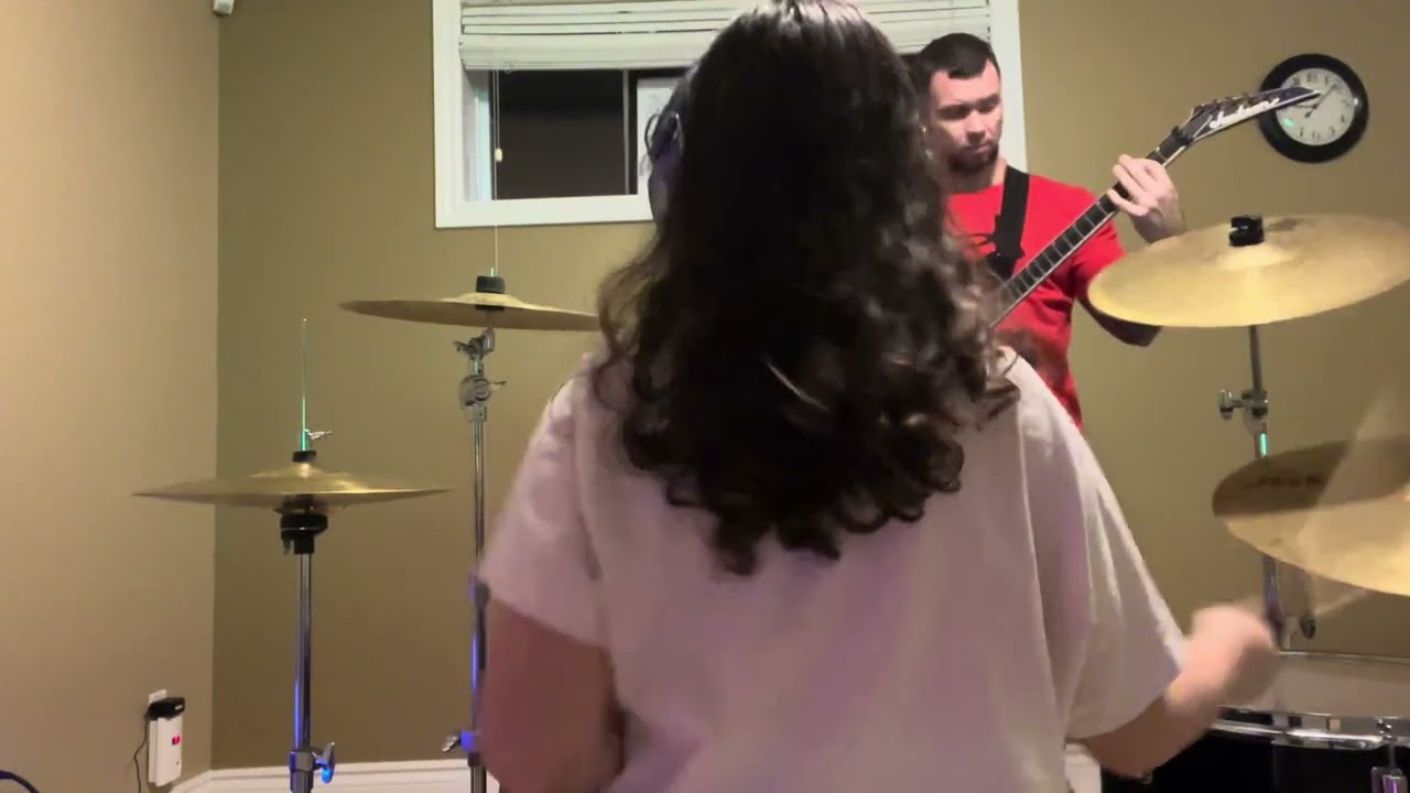 9 year old metal girl drummer - 6 months of progress 