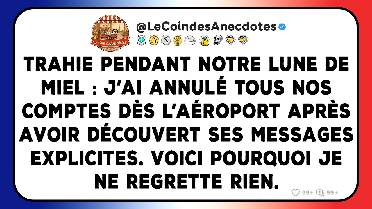 Trahie pendant notre lune de miel : j’ai annulé tous nos comptes dès l’aéroport après avoir...