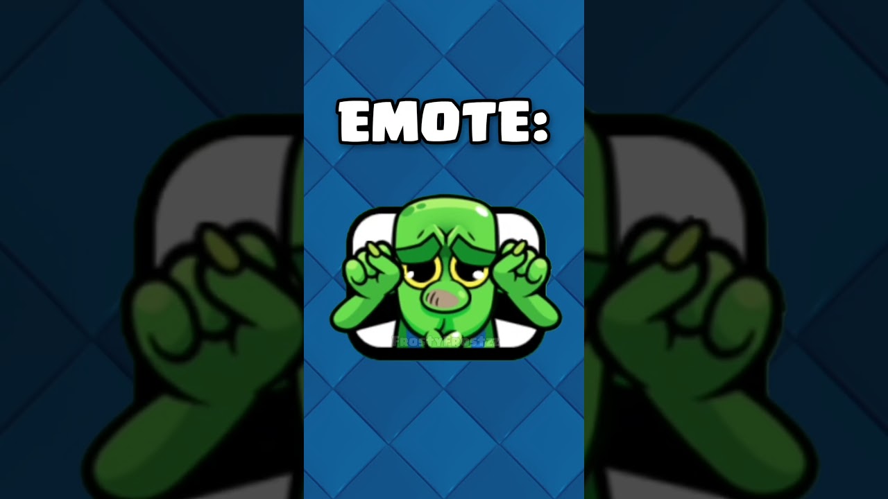 Most TOXIC Emote! 🤯 #clashroyale #frostyfrostzz