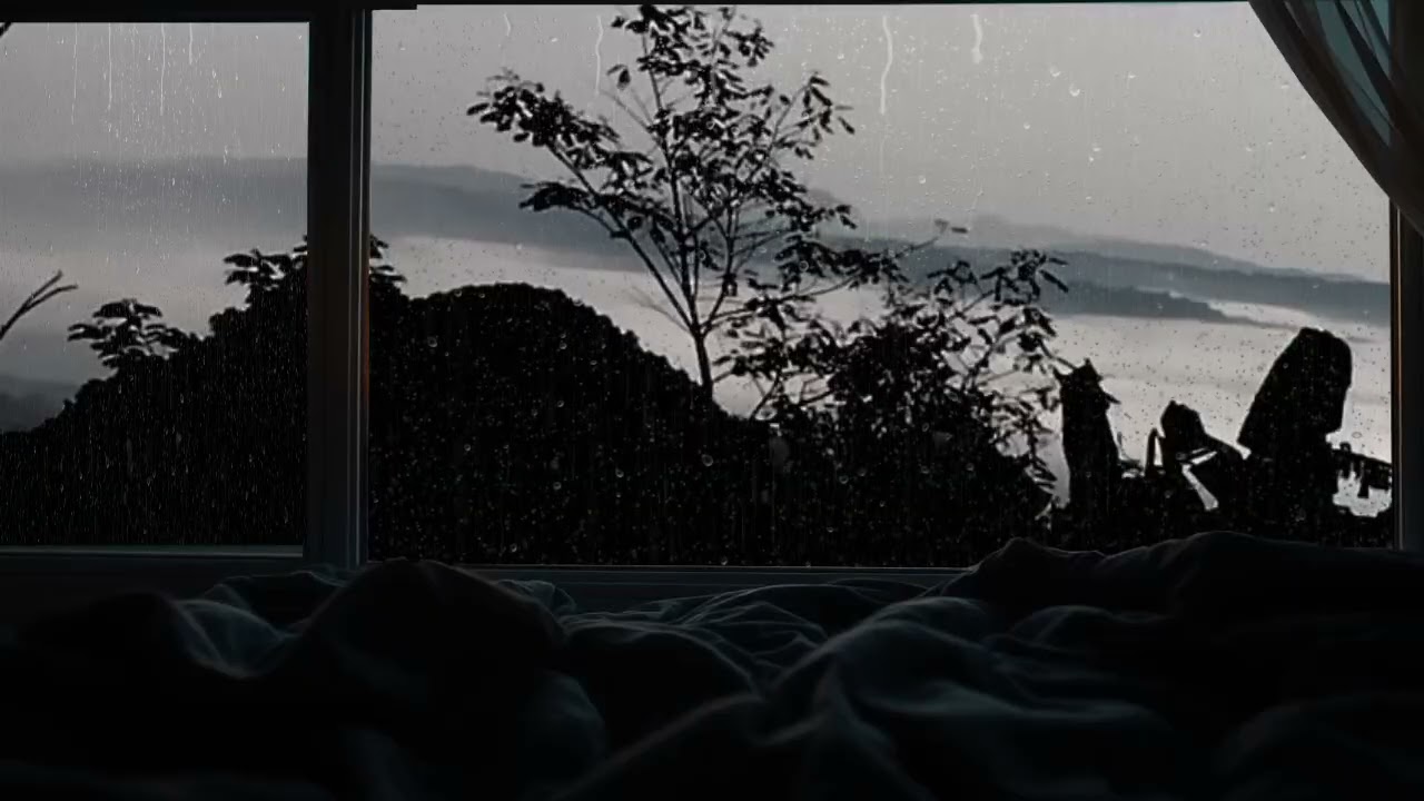 Rain on Window 🌧️ Soft Relaxing Music for Sleep, Study & Deep Calm @Irfan_Rain03 
