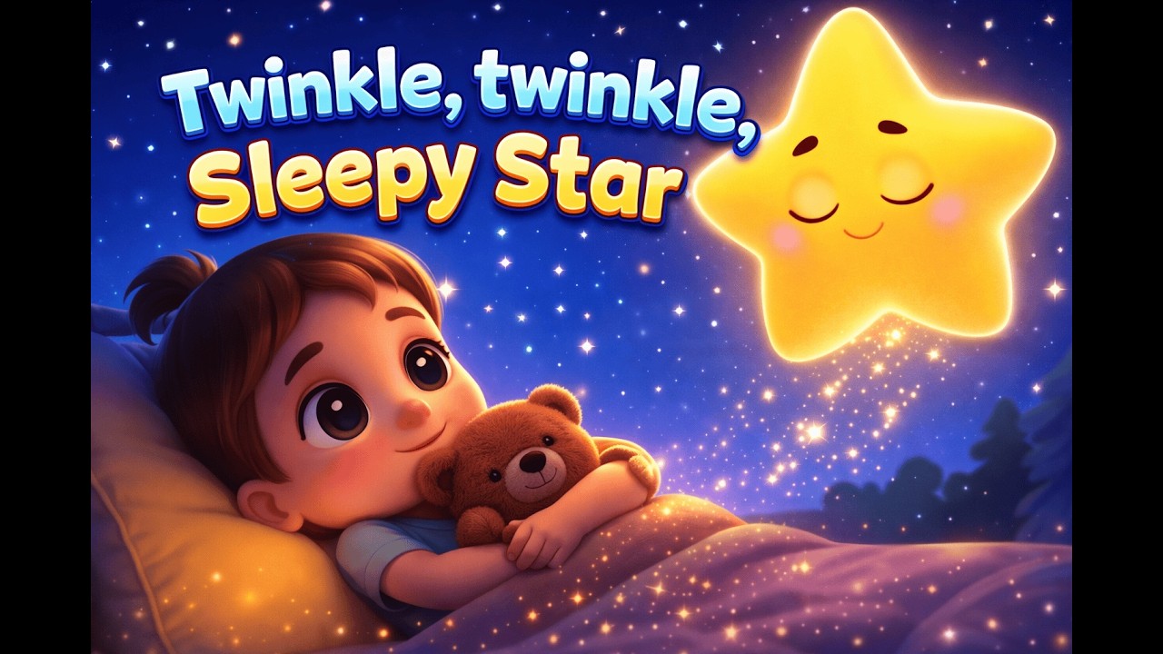 Twinkle Twinkle Sleepy Star 🌙✨ | Bedtime Lullaby for Babies & Toddlers | Calming Sleep Song