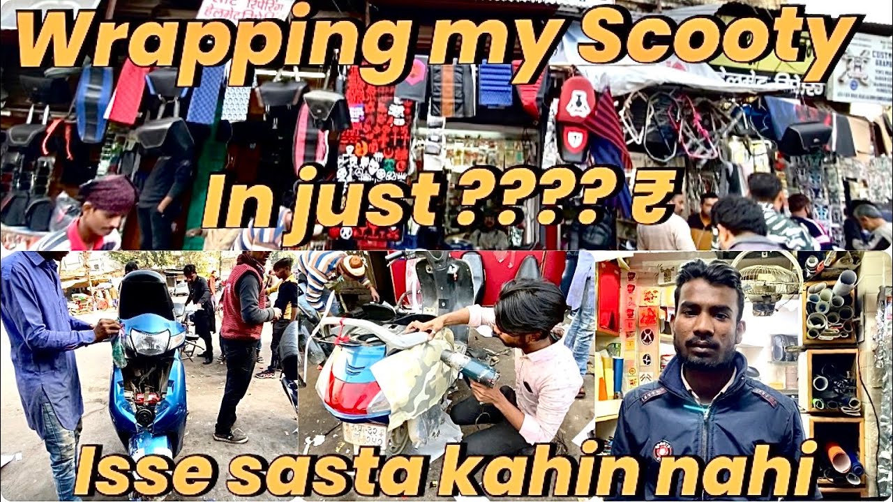 Wrapping My Scooty |in just????₹| isse sasta Kahin nahi