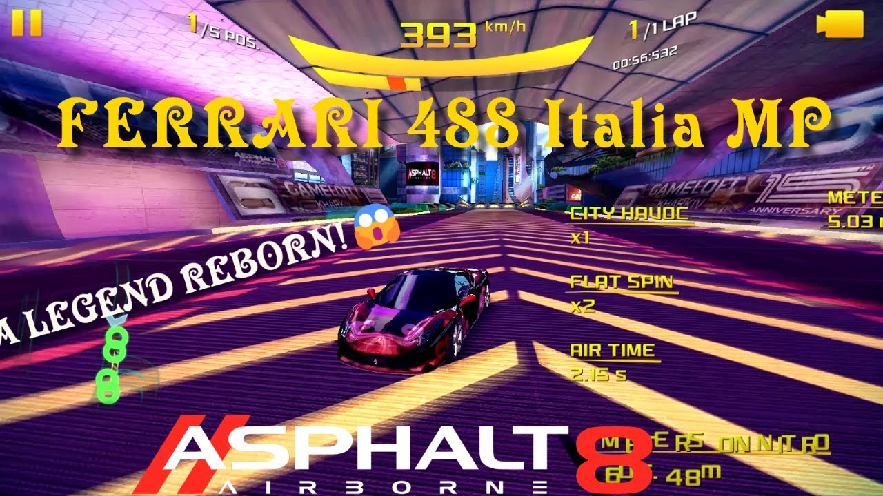 Asphalt 8: A LEGEND REBORN!!! That Tutorial CAR😏 Ferrari 458 Italia Multiplayer after Update 59