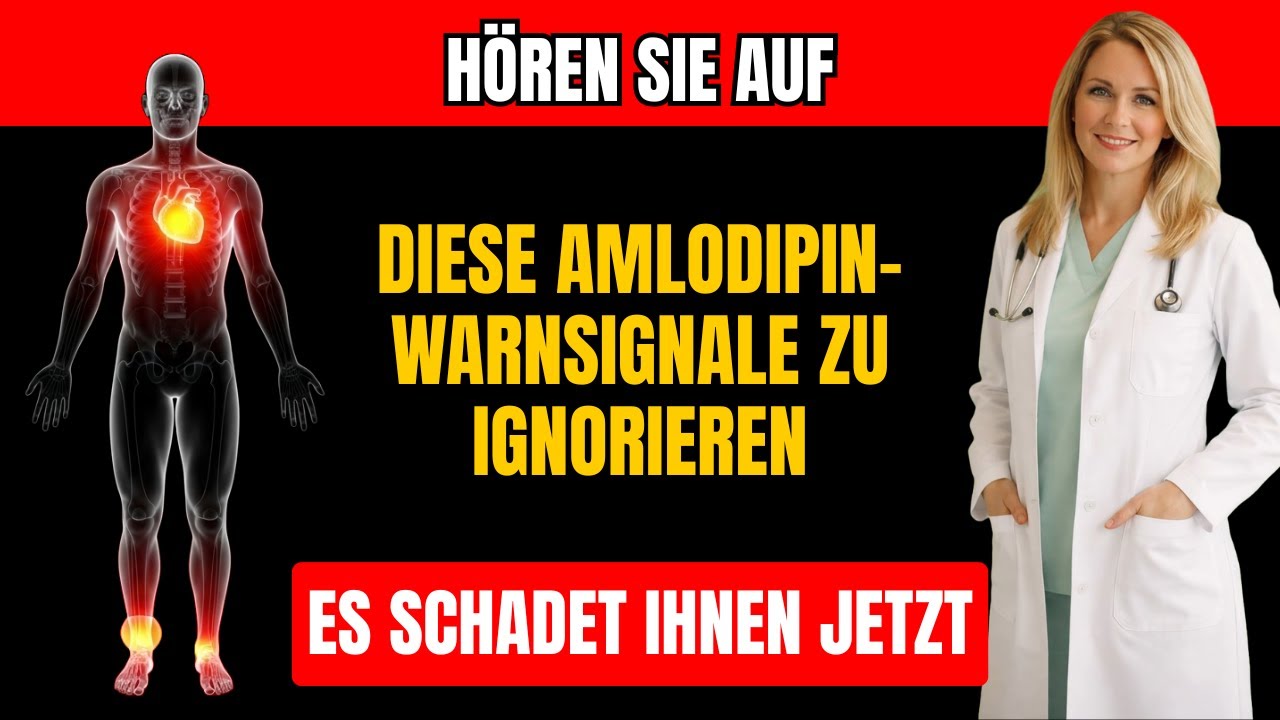 15 Versteckte Amlodipin-Nebenwirkungen im Körper die Senioren NIE Ignorieren | Gesundheit 60+