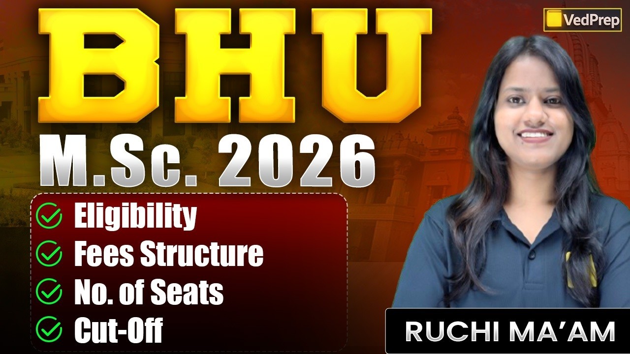 BHU MSc 2026 🔥 | Eligibility, Fees, Seats, Cut Off | Complete Details | VedPrep