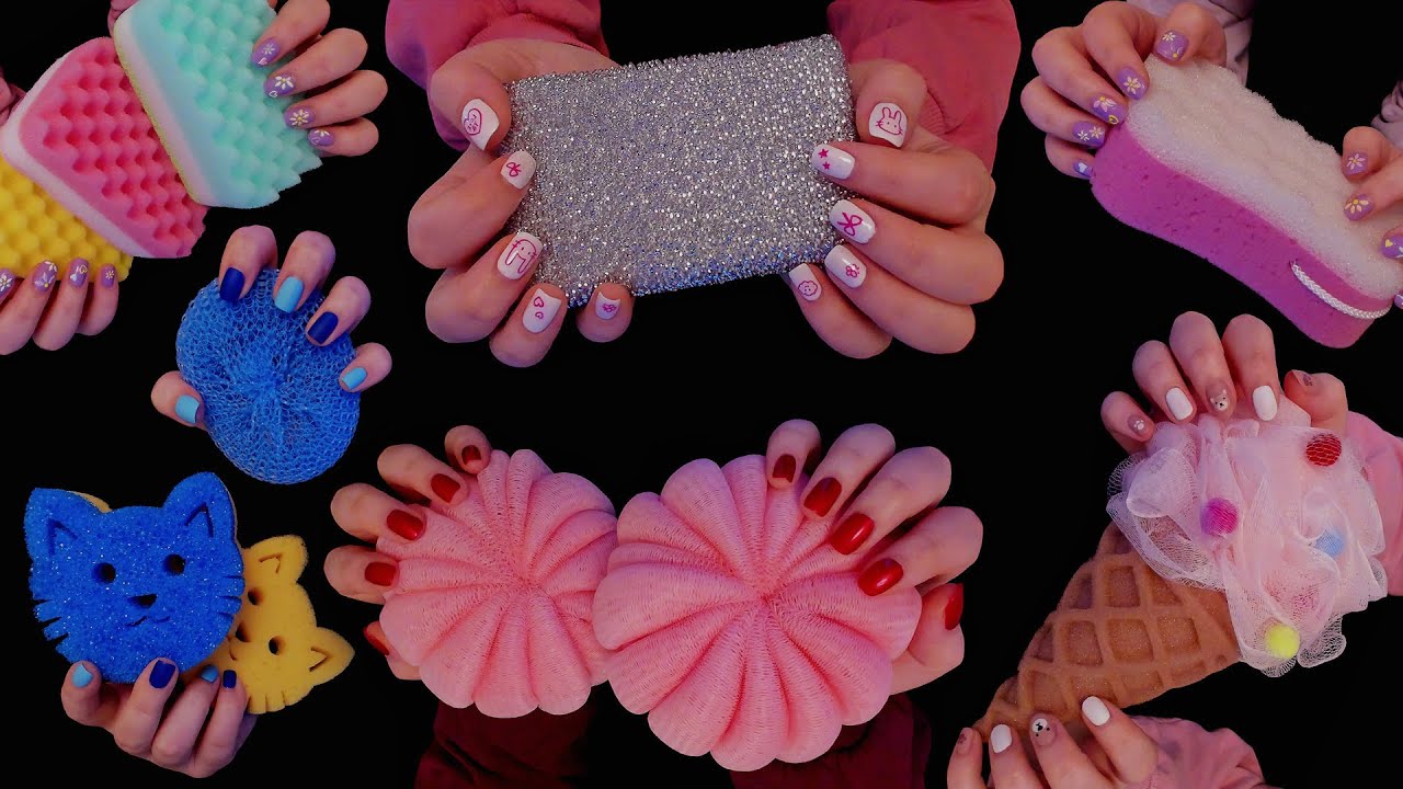 ASMR Best Sponges Compilation for Ultimate Tingles Part I 🧽