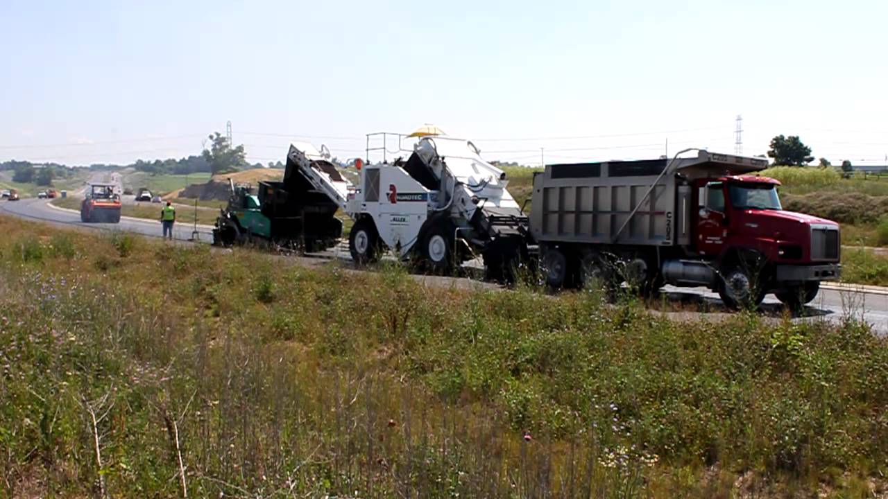 The Allen Company Paving Asphalt on US 27, Lancaster, Kentucky