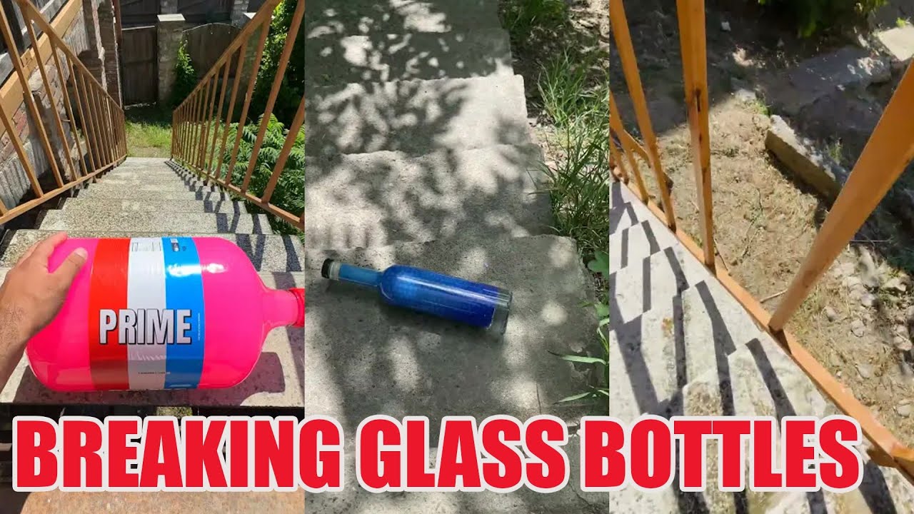 Breaking Glass Bottles & Balloon Drops 😱🔥 Crushing Crunchy & Soft Things! #asmr #satisfying