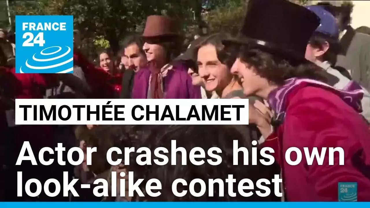 Actor Timoth&eacute;e Chalamet crashes his own look-alike contest &bull; FRANCE 24 English