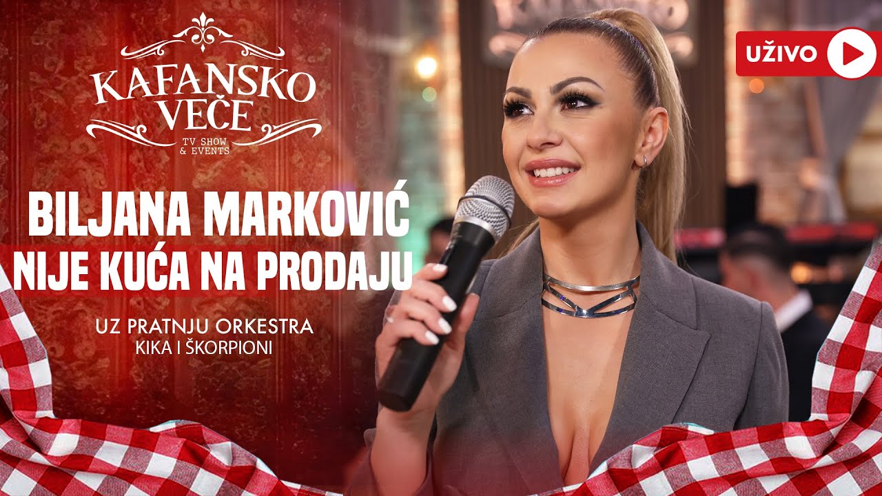 BILJANA MARKOVIC - NIJE KUCA NA PRODAJU | UZIVO | (ORK KIKA I SKORPIONI) | 2024 | KAFANSKO VECE