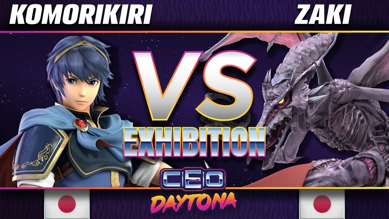 Komorikiri (Marth/Ike) vs. Zaki (Ridley/DK) - SSBU Demo - CEO 2018