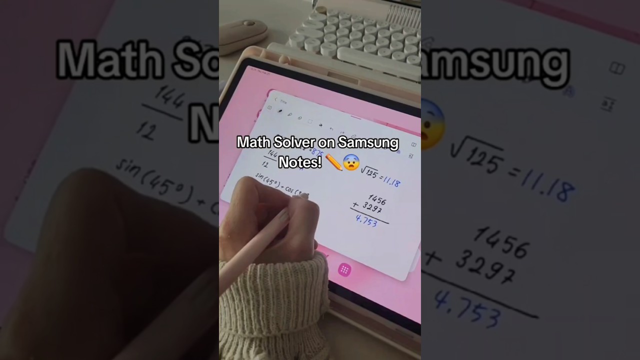 Математический решатель в Samsung Notes 😨✏️ Хитрости Samsung Notes, которые вам нужно знать!