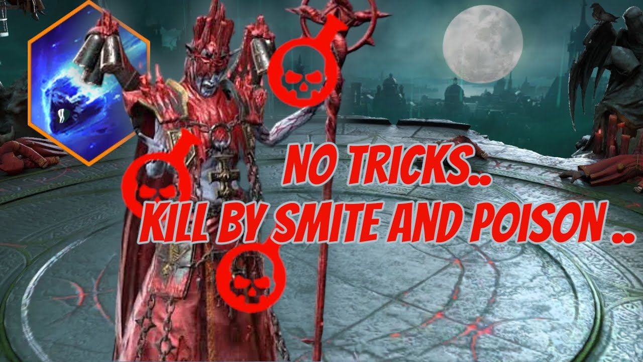 How to beat Amius [Normal R3] by smite and poison | Raid: Shadow Legends