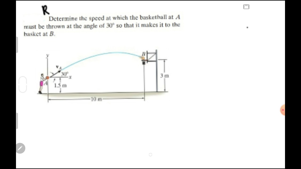 projectile motion review problem 2