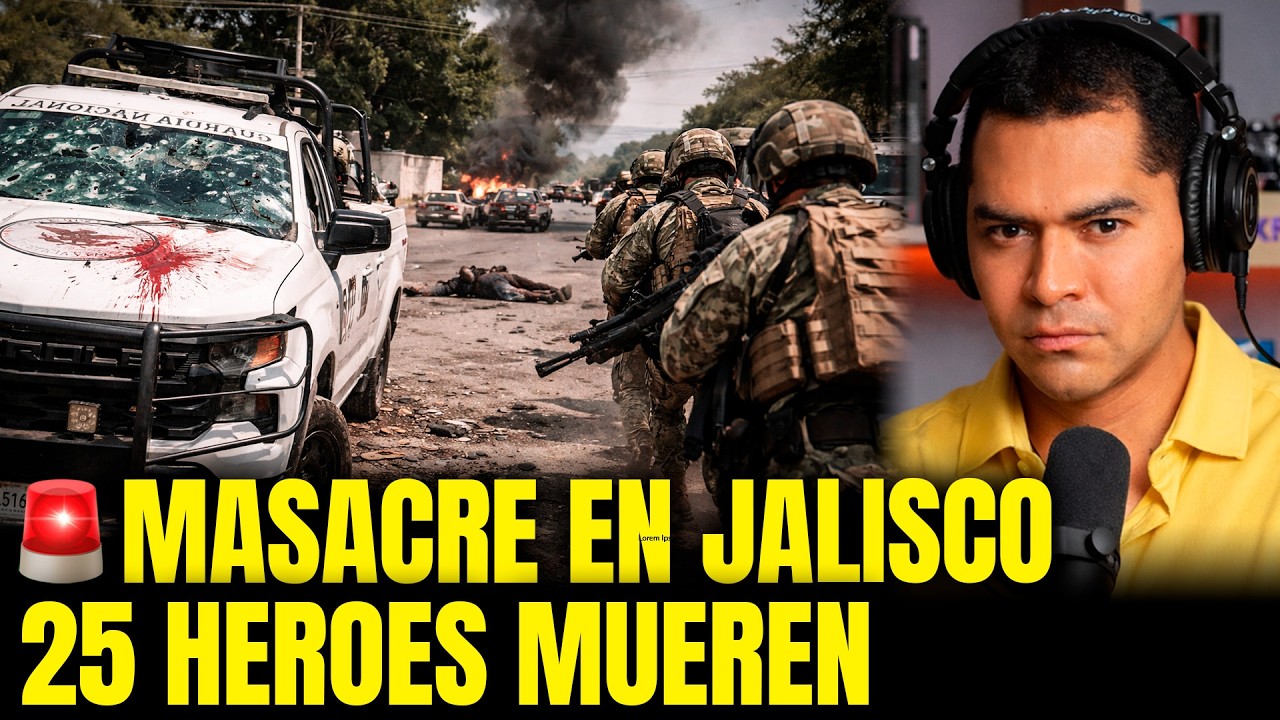 BRUTAL EMBOSCADA en JALISCO: 25 HÉROES caen… pero ELIMINAN a 30