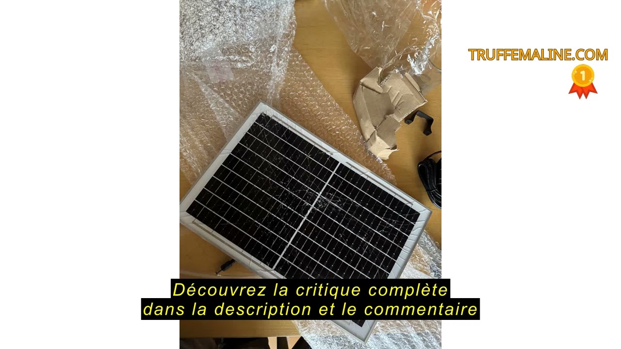 Avis sur la GLFLOW Pompe de bassin solaire avec filtre, 10 W 9 V, pompe sous-marine pour bassin et a