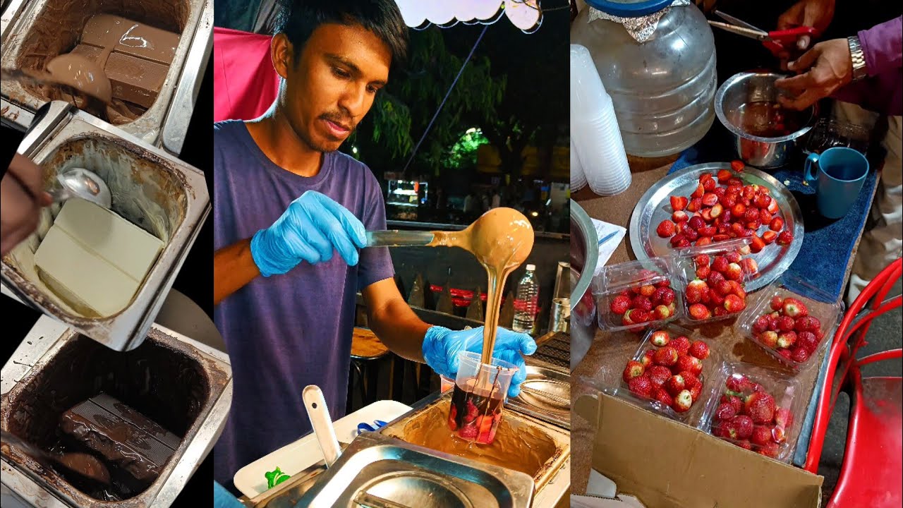 London ki mashoor strawberry chocolate abb India me kya aap isse try karna chahenge ? |  Food videos