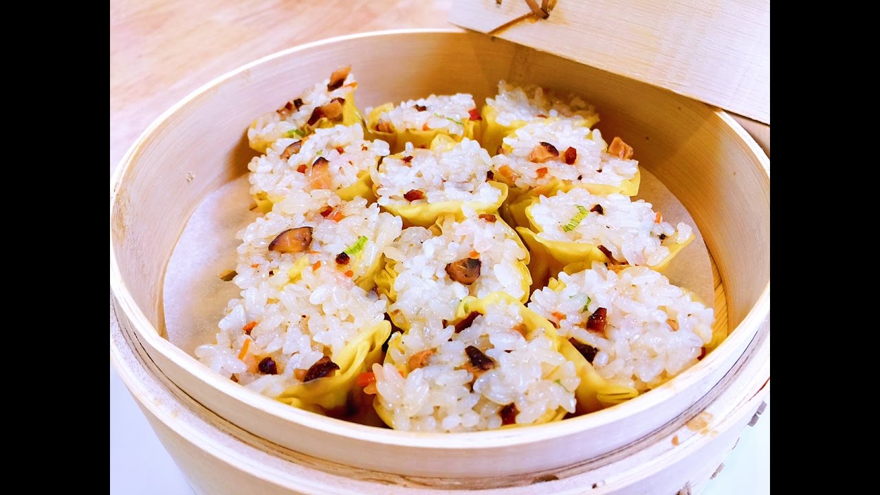 最棒的廣式臘肉糯米燒賣的做法【美食天堂 CiCi's Food Paradise】