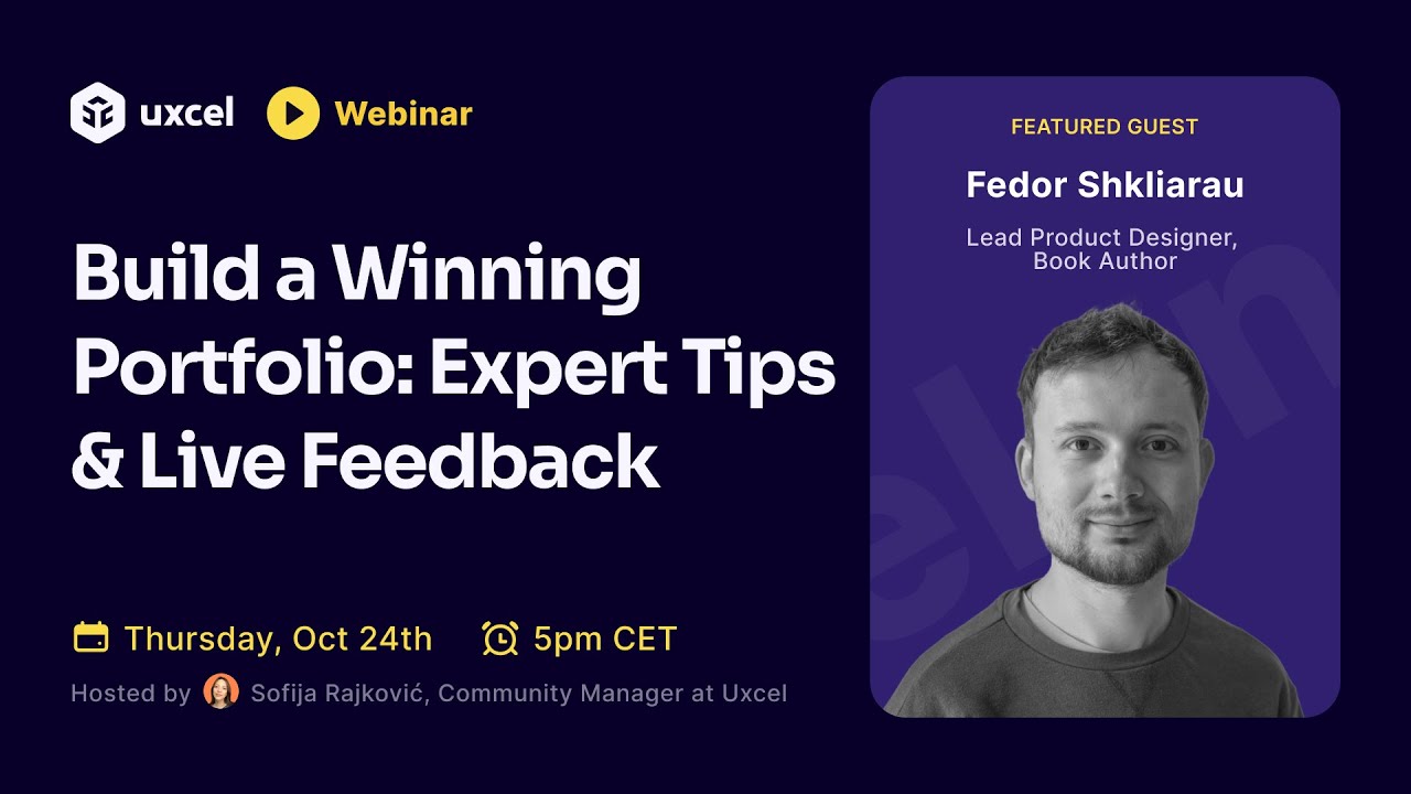 Build a Winning Design Portfolio: Expert Tips & Live Feedback with Fedor Shkliarau