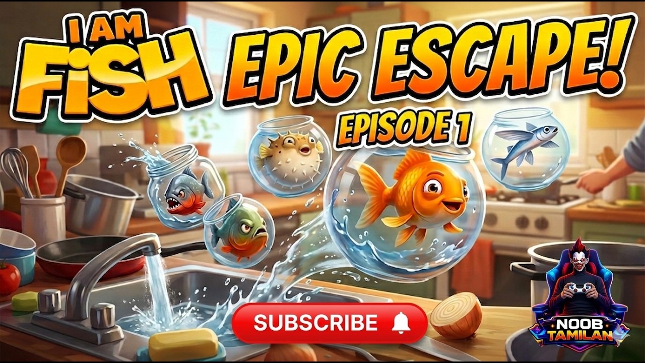 Fish Friends' SAMBAVAM IRUKKU | LEVEL - 1 | EPISODE - 1 IN TAMIL | I AM FISH | NOOB TAMILAN