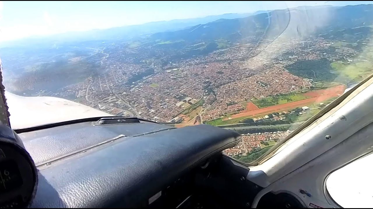 De volta a Atibaia! Pouso completo e decolagem - Embraer Tupi - Aeroclube de São Paulo (com fonia)