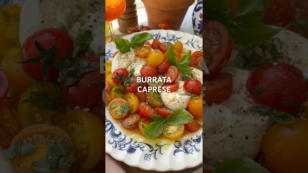 Burrata Caprese #tomato #appetizer #italianfood