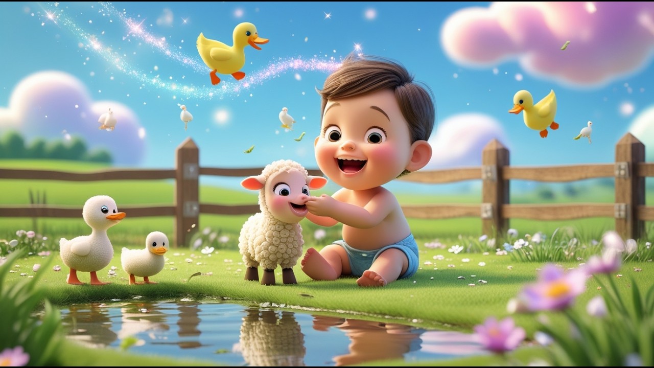 Baby’s Happy Farm Adventure 🚜🐄 | Learn Farm Animals & Sounds for Kids | Fun Preschool Learning