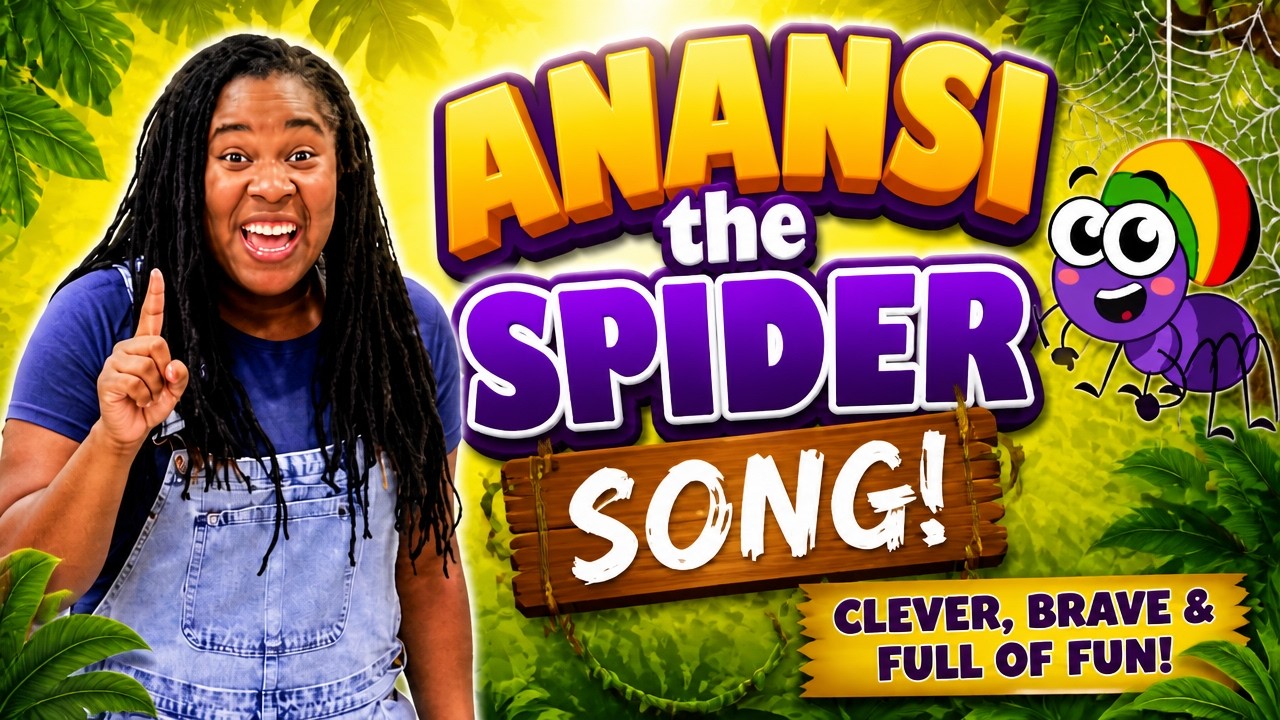 Anansi the Spider Song | Childrens songs | Little crowns TV