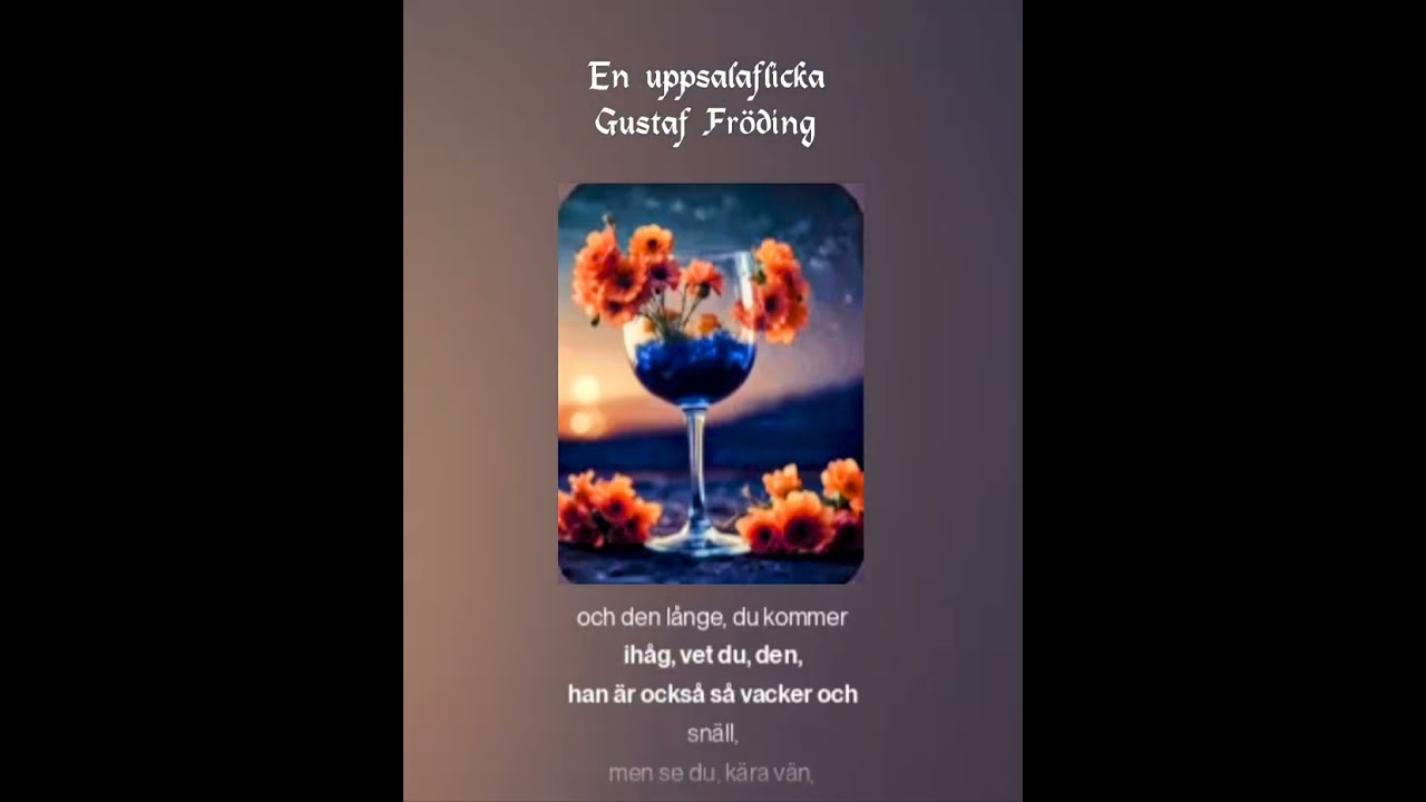 En uppsalaflicka. Gustaf Fr&ouml;ding