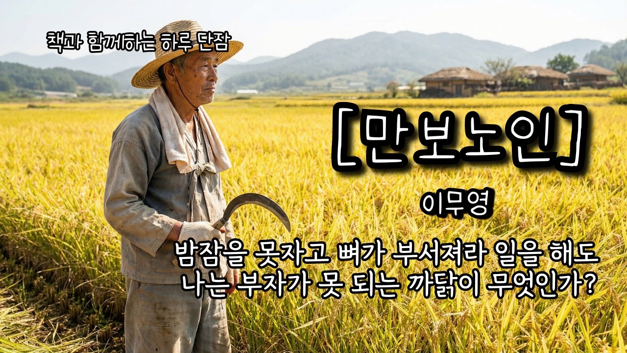 밤잠을 못자고 뼈가 부서져라 일을 해도 나는 부자가 못 되는 까닭이 무엇인가? [만보노인] 이무영  #책읽어주는남자 #오디오북  #책과함께하는하루단잠