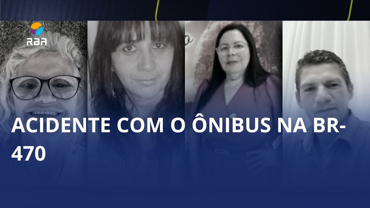 Acidente com ônibus na BR-470