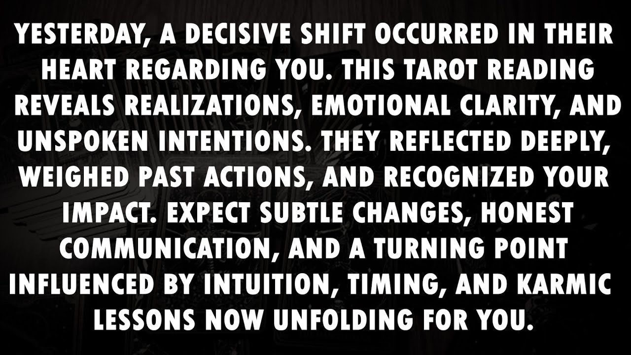 They Finally Made Up Their Mind About You 💔❤️ | Love Tarot Reading