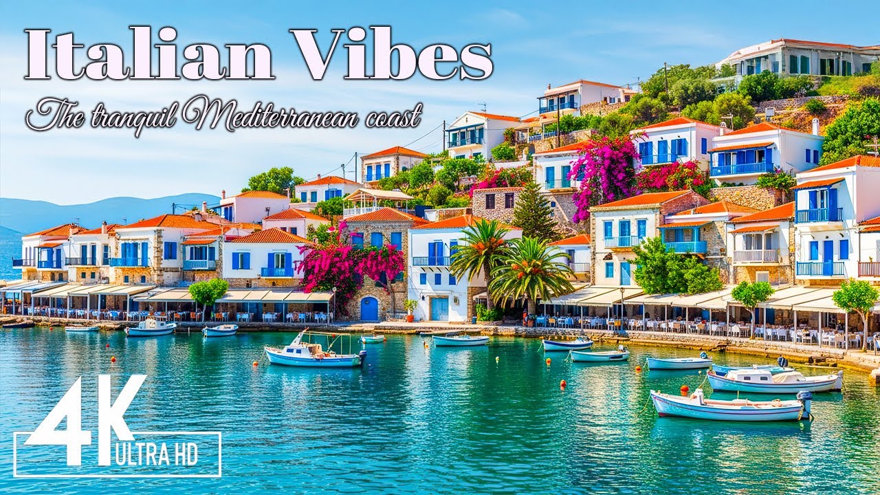 The Serene Mediterranean 🌊🎶  Italian Sea & Relaxing Melodies for the Mind