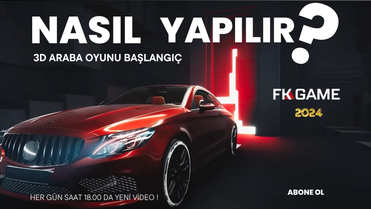 Unity Dersleri C# 3D Araba Oyunu Ara&ccedil; Fiziği Ve S&uuml;spansiyon (Car Physics And Car Controller)